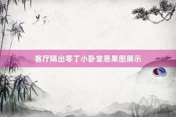 客厅隔出零丁小卧室恶果图展示